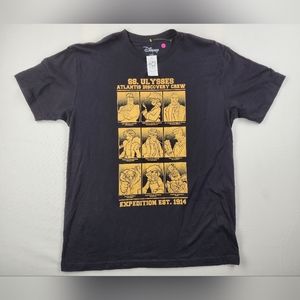 Disney's Atlantis Shirt NWT SS Ulysses Atlantis Discovery Team Large